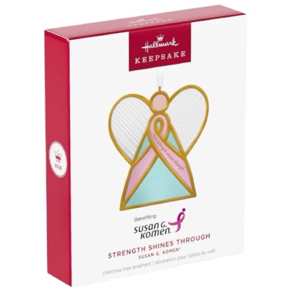 Hallmark Strength Shines Through Breast Cancer Angel Hallmark Keepsake Ornament